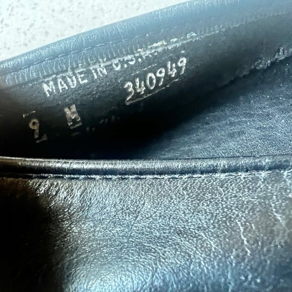 Dexter Womens Size 9 M Black Leather Slip On Shoes - Picture 11 of 11